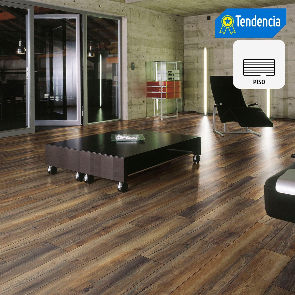 HOLZTEK - Piso Laminado Roble Marrón AC4 8mm 2.69m2