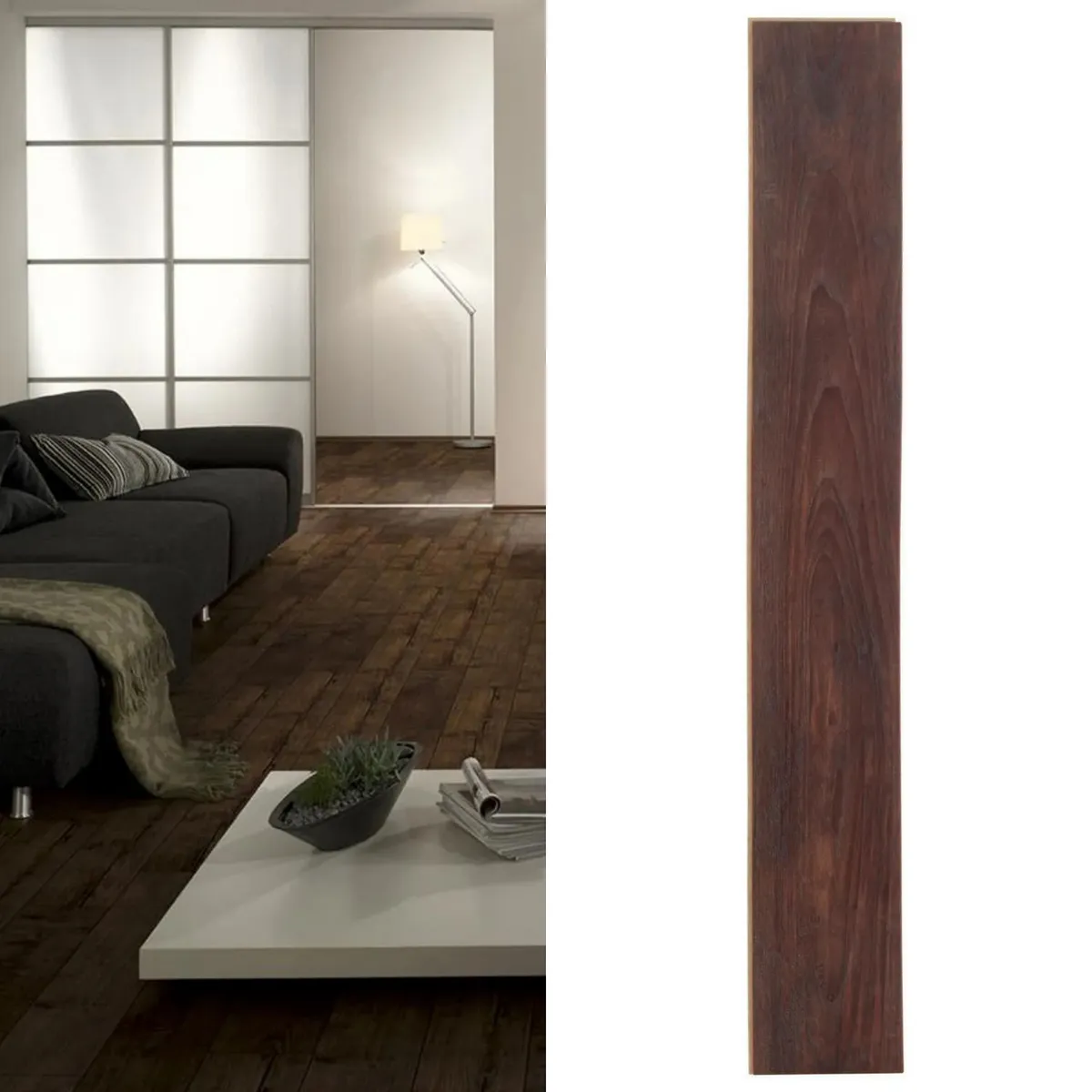 HOLZTEK - Piso Laminado Teca Marrón AC4 10mm 1.59m2