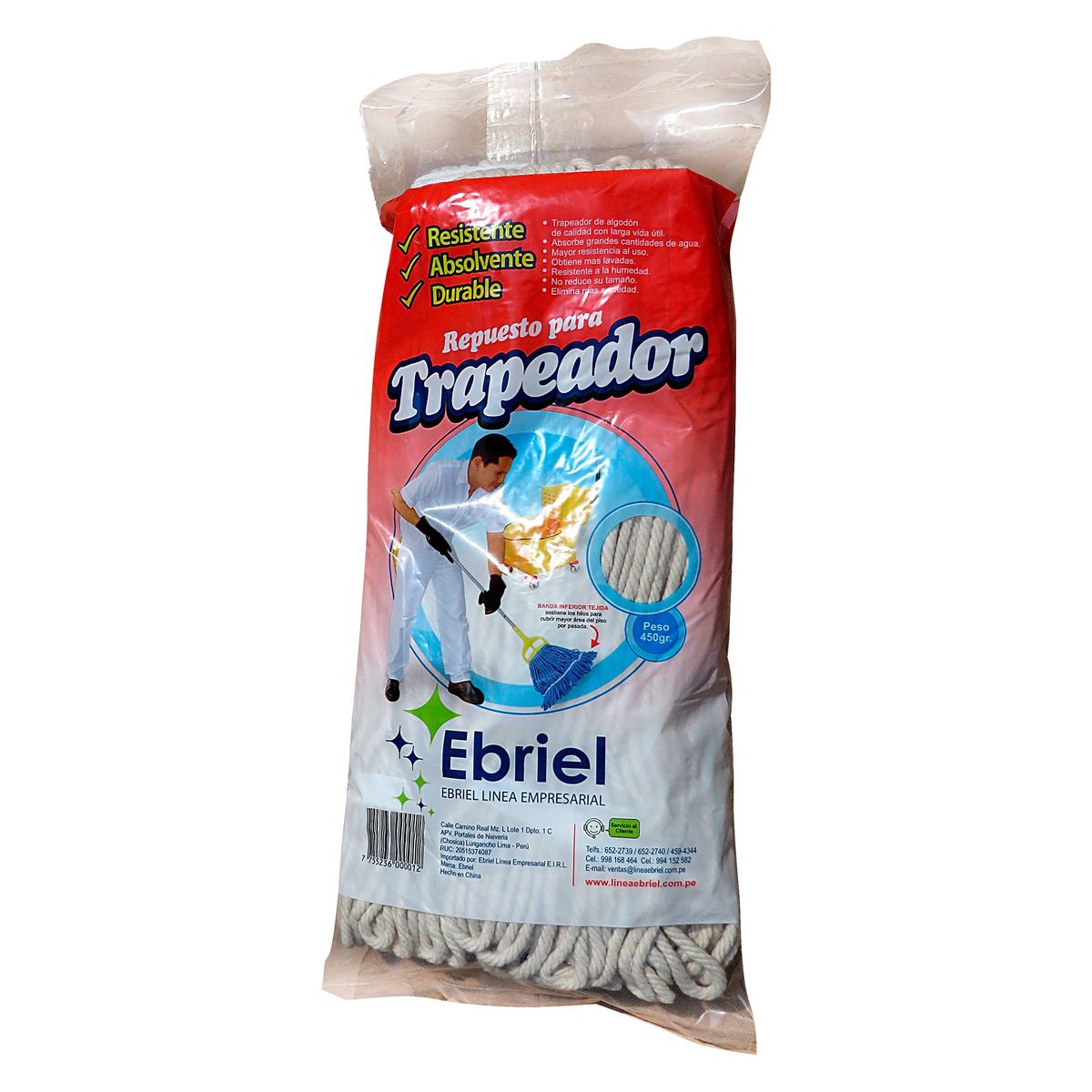 EBRIEL - Mopa Trapeador 450 gr