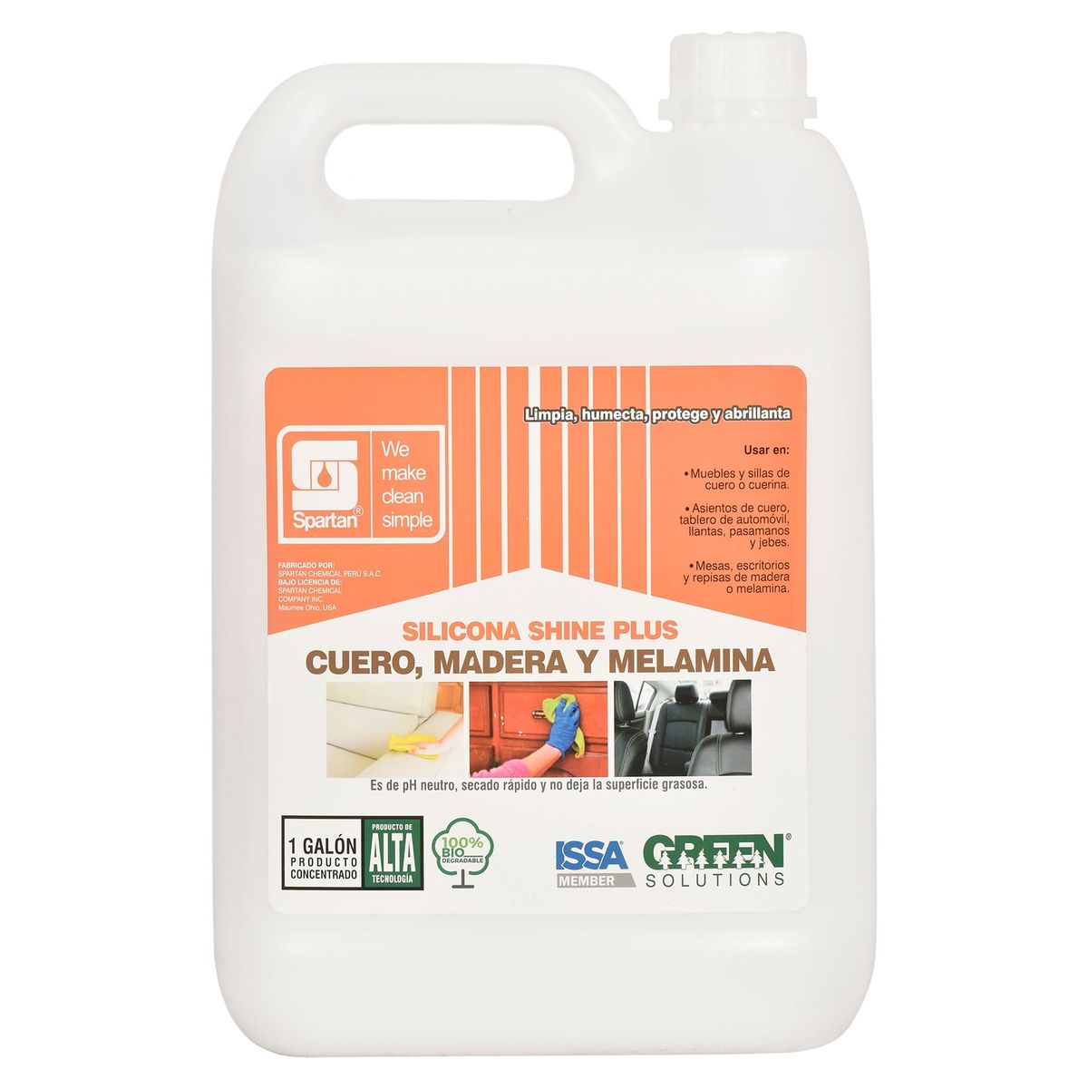 SPARTAN - Silicona Shine Plus 1GL