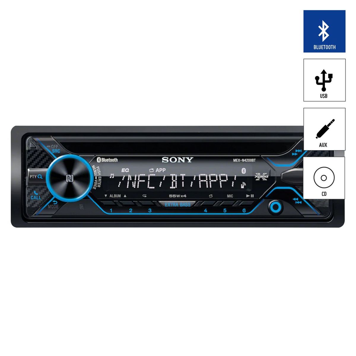 SONY - Autoradio Sony Bluetooth MEX-N4300BT