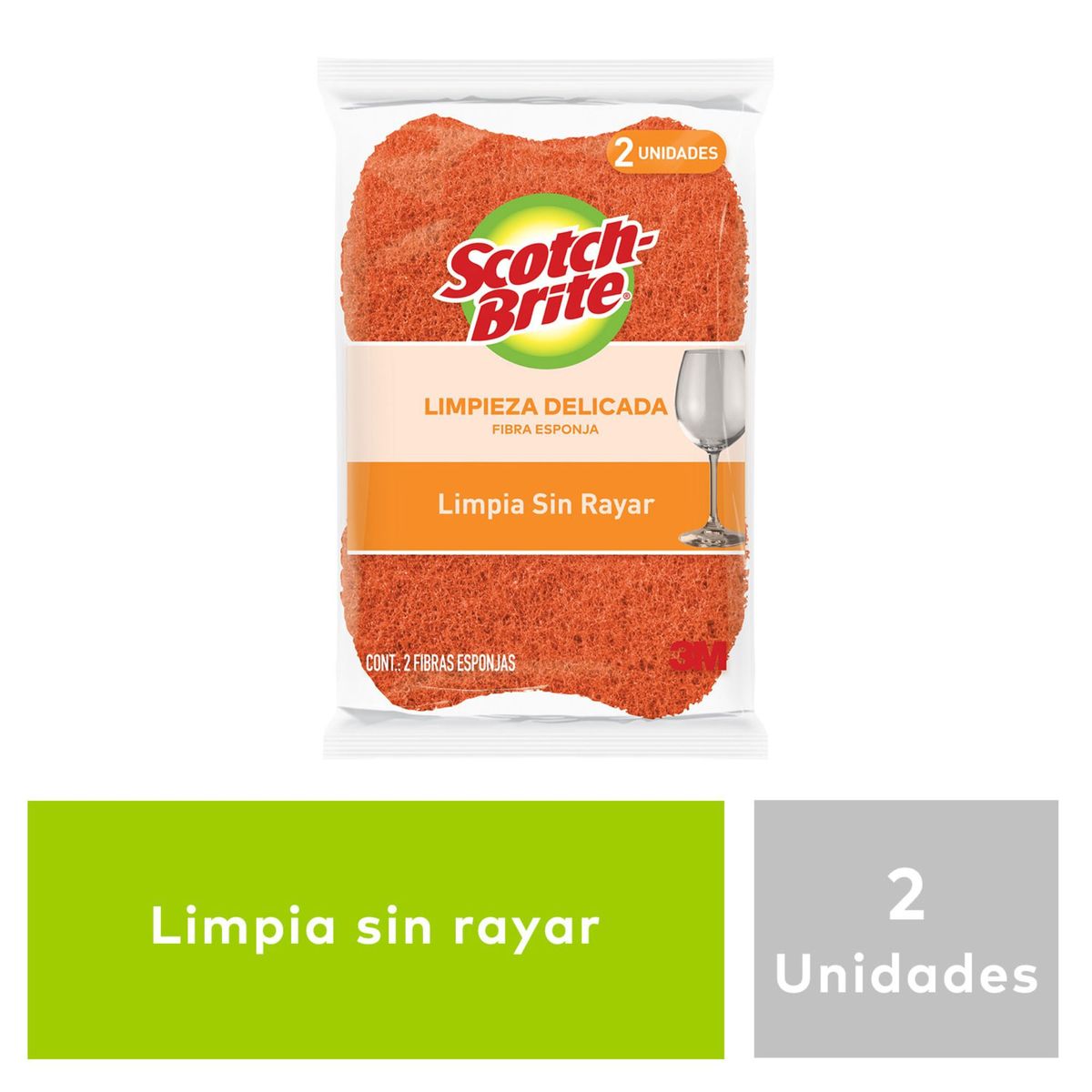 SCOTCH BRITE - Esponja Esponja Scotch Brite Pack X2
