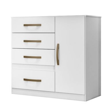 Cmoda 1 Puerta 4 Cajones Infantil