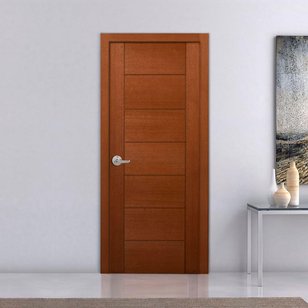 DIMFER - Puerta Principal Enchapada Atenas