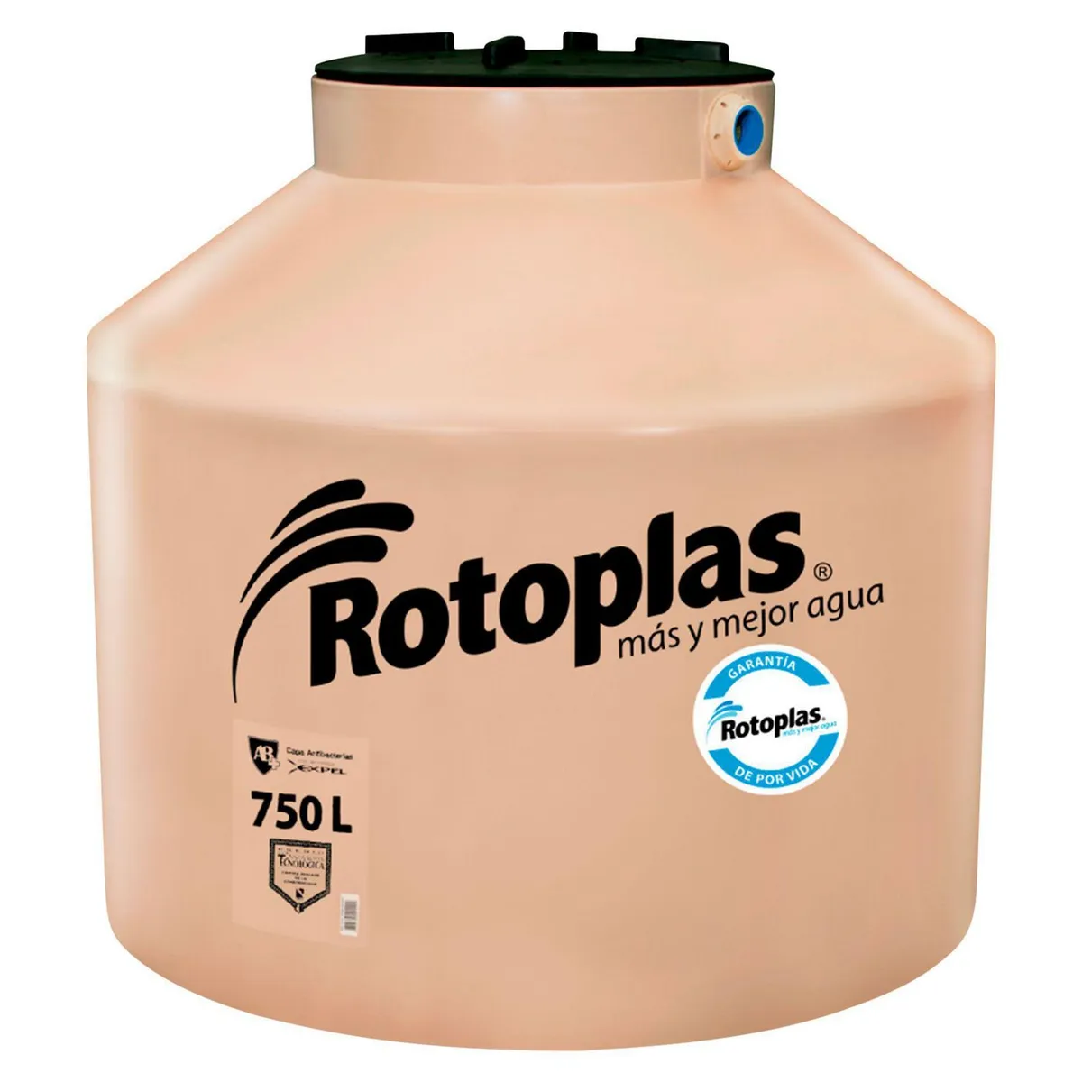 ROTOPLAS - Tanque de Agua Arena Rotoplas 750 L + Accesorios