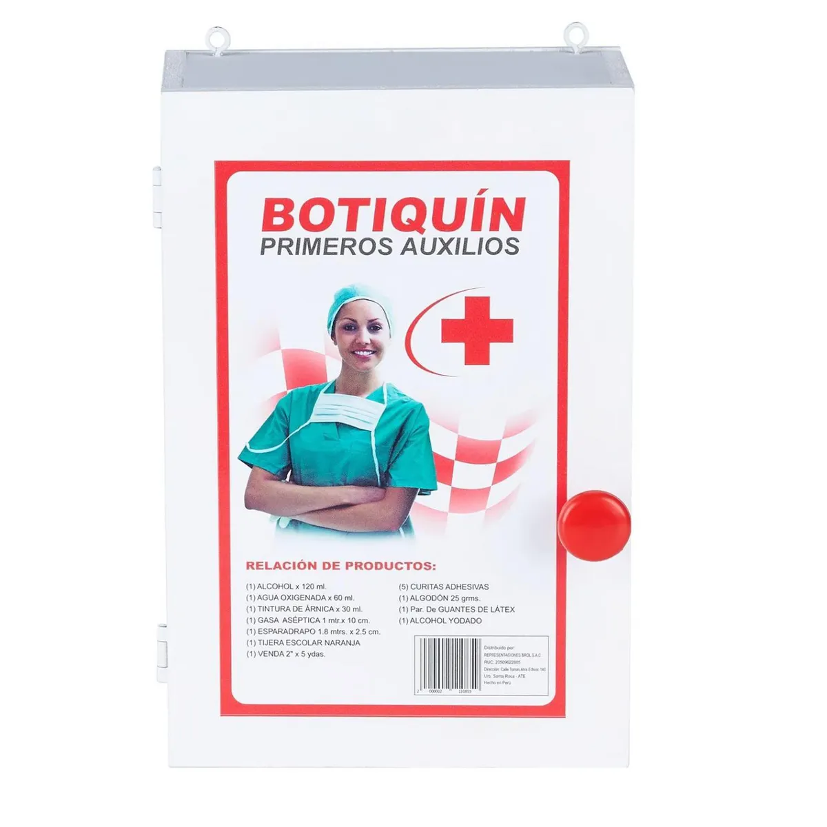 WALL SAFETY - Botiquín de Madera Equipado 30x40 cm.