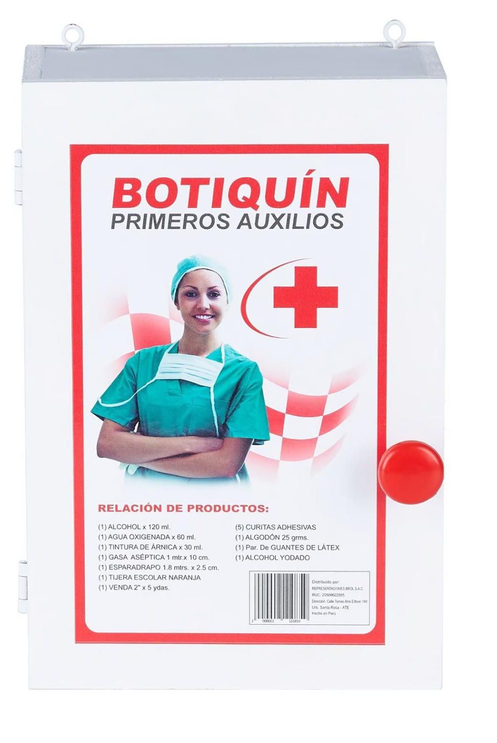 WALL SAFETY - Botiquín de Madera Equipado 20x30 cm