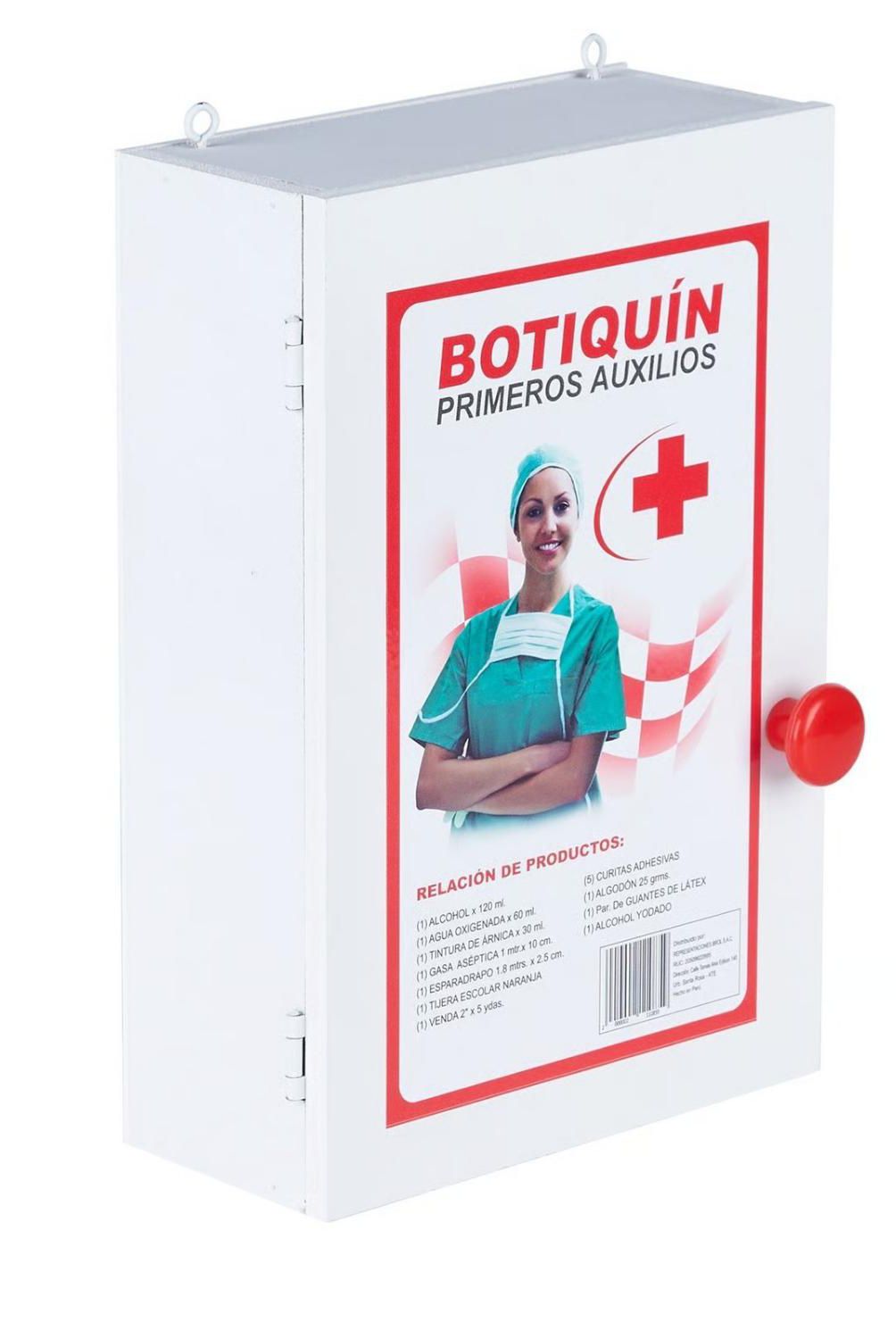 WALL SAFETY - Botiquín de Madera Equipado 20x30 cm