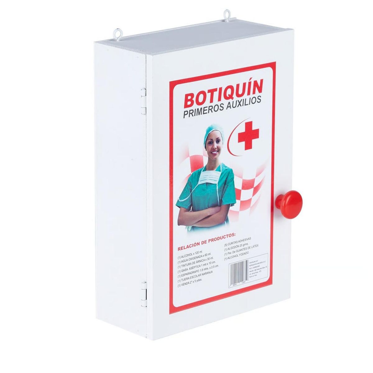 WALL SAFETY - Botiquín de Madera Equipado 20x30 cm