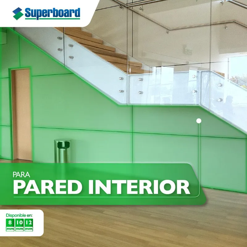 ETERNIT - Plancha Fibrocemento Superboard 1.22x2.44m 8mm