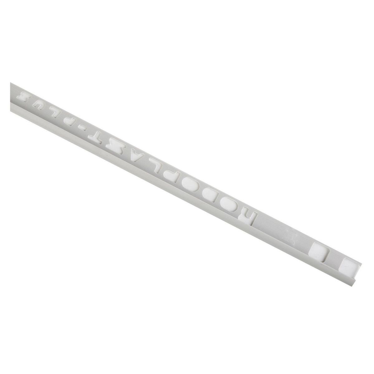 NEFUSAC - Perfil Rodoplast Gris Plata 8mm x 2.4m