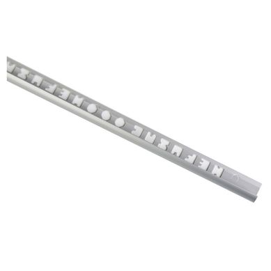 Perfil 12mm x 2.4m Aluminio