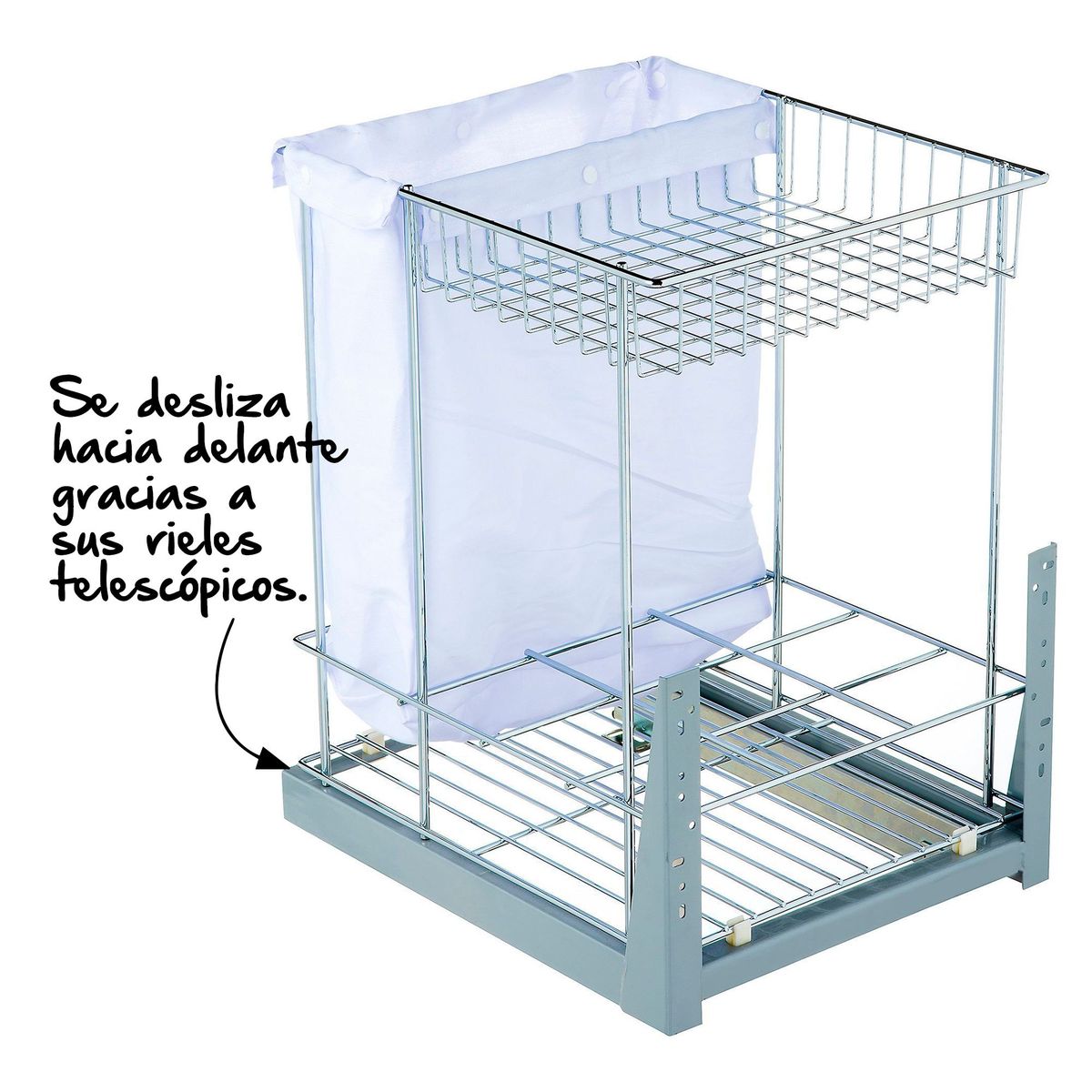 Canastilla con botellero, marca JUST HOME COLLECTION - Foto Principal