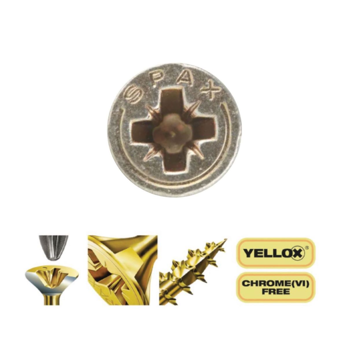 SPAX - Tornillo para Madera Aglomerada 35x35 x50 unidades