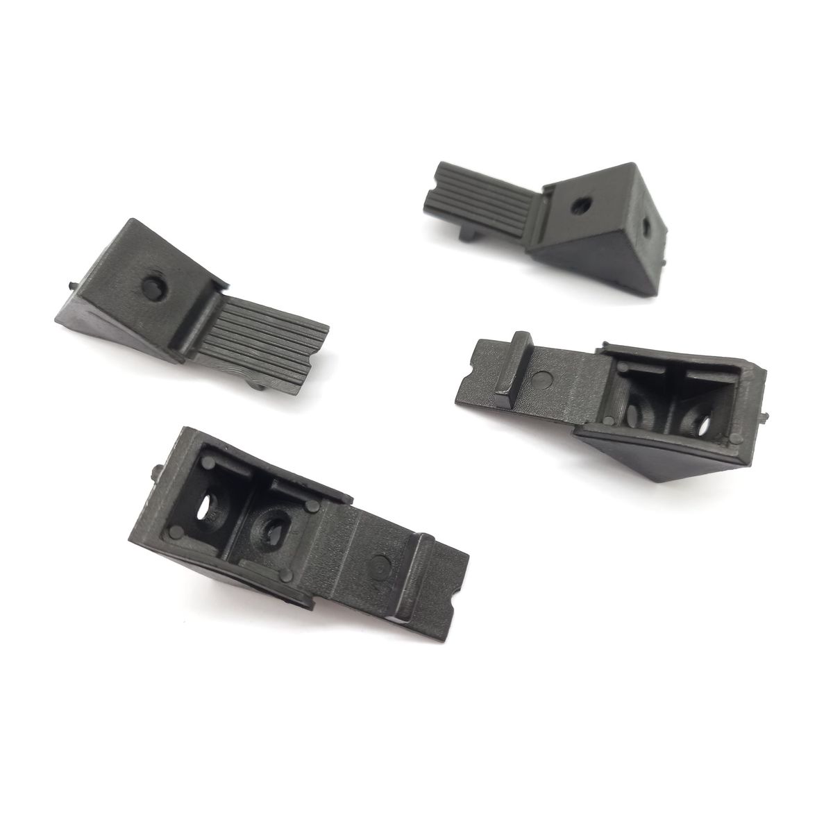 ZENDER - Unión Simple de Plástico 1 Unidad Negro