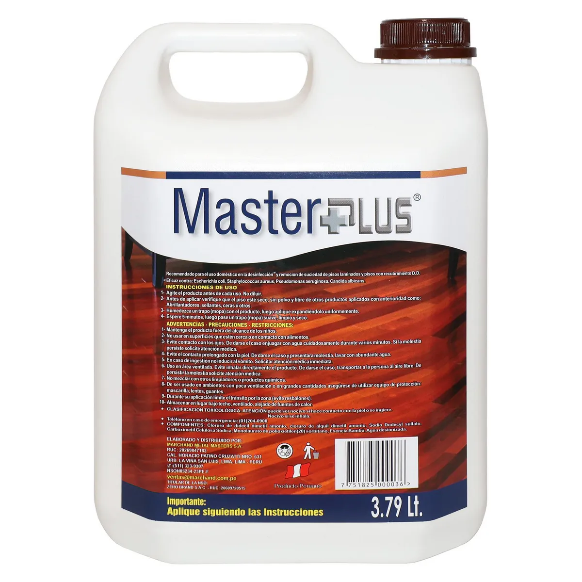MASTER - Limpiador de Pisos Laminados 3.79L