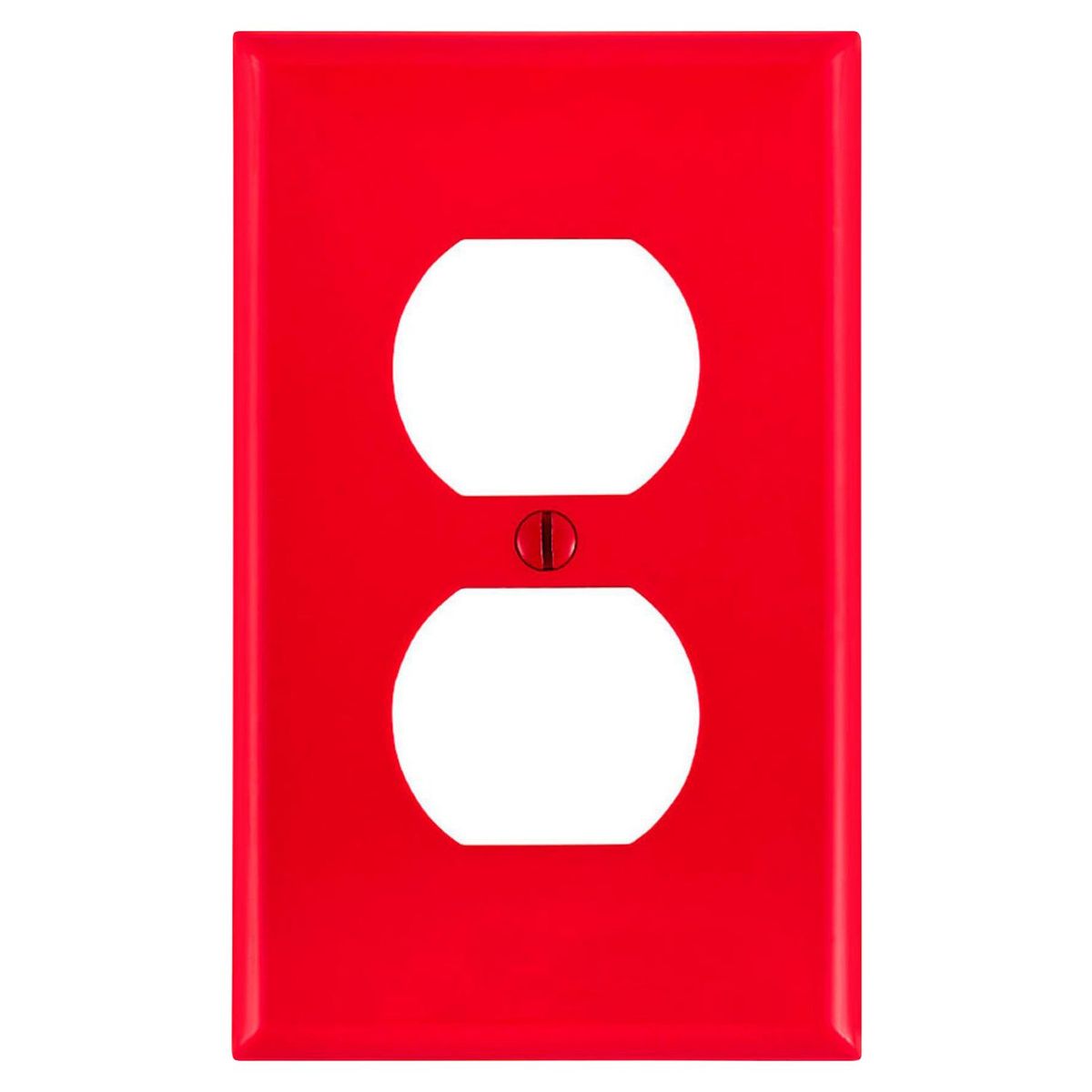 LEVITON - Placa Doble Rojo Leviton