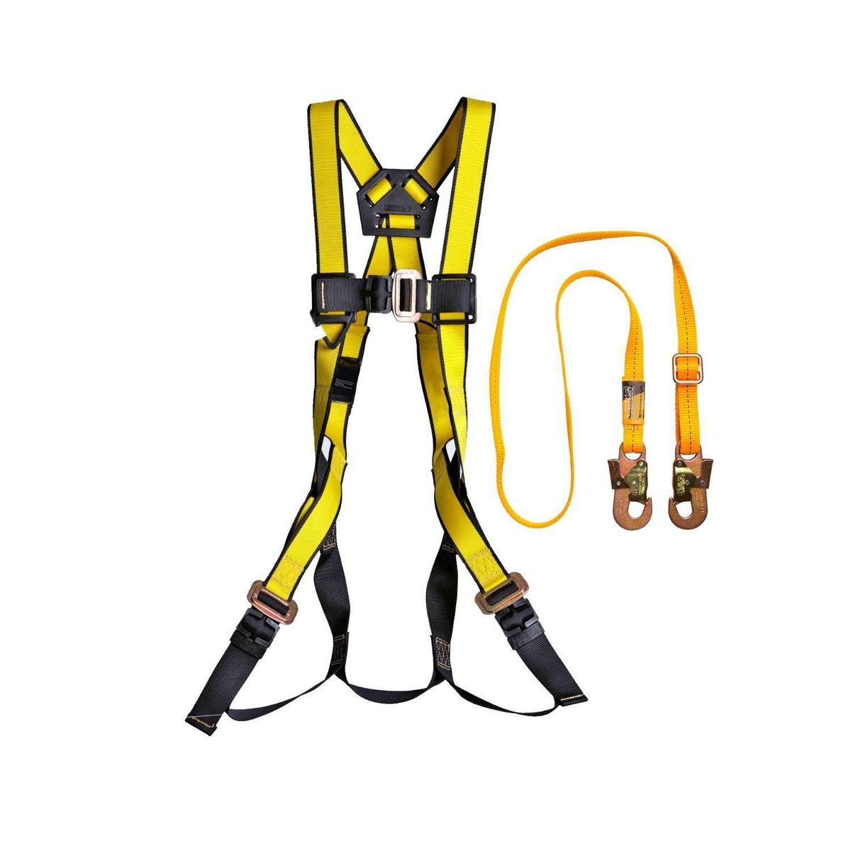 REDLINE - Arnés de Seguridad 1 Argolla con Línea Posición Fija Amarillo