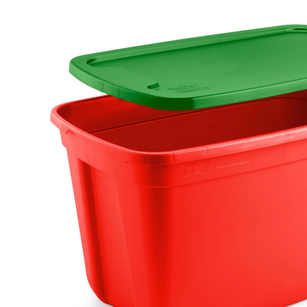 REYPLAST - Caja de Navidad Megaforte con Tapa - 74.7L