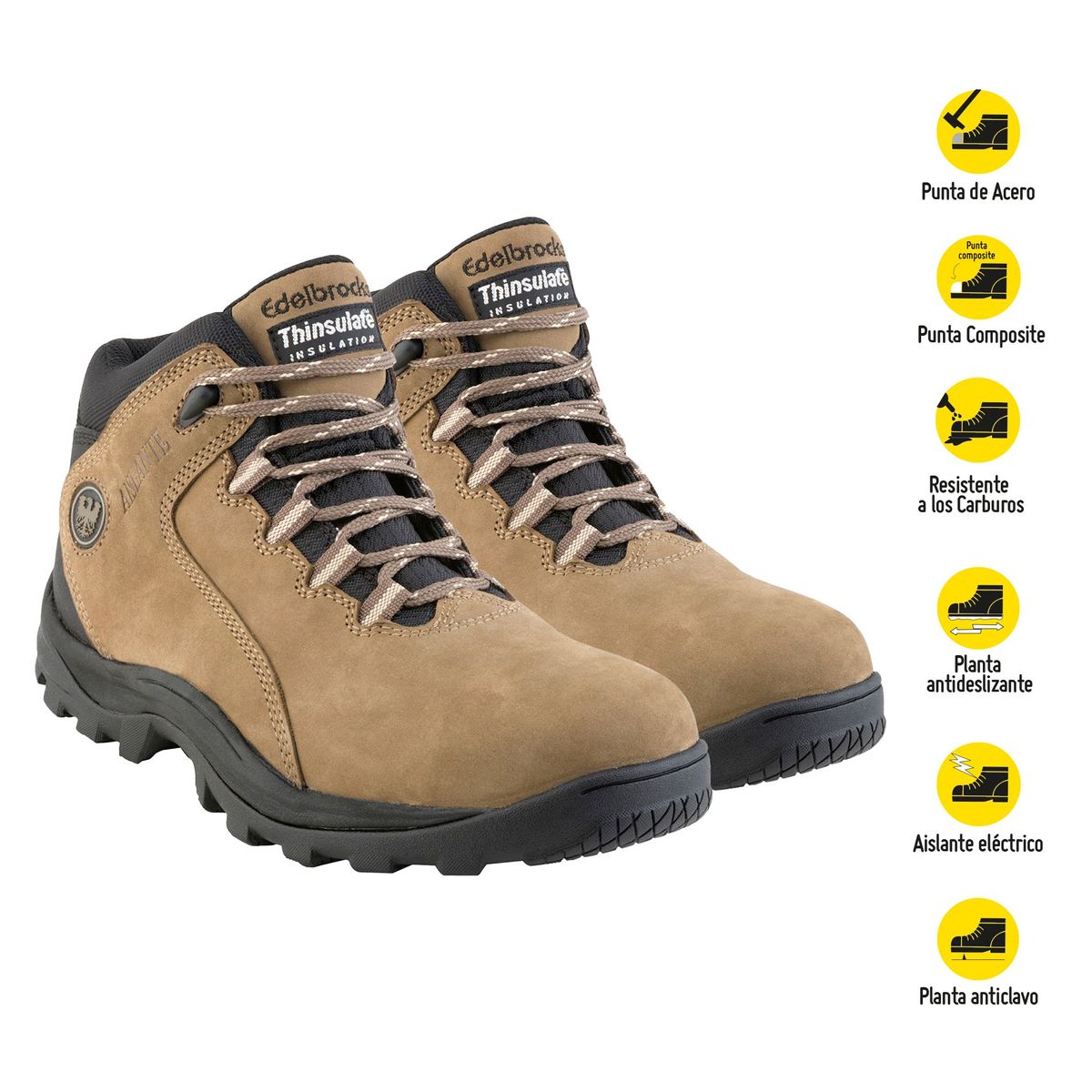 EDELBROCK - Zapatos de Seguridad 106