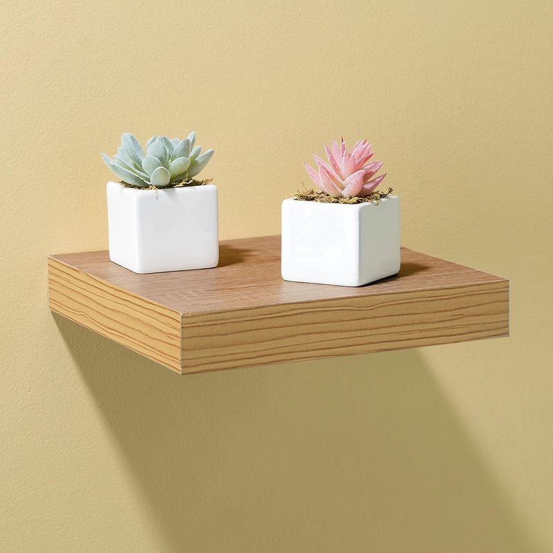 KHOR - Repisa Flotante Natural 23.5x23.5cm