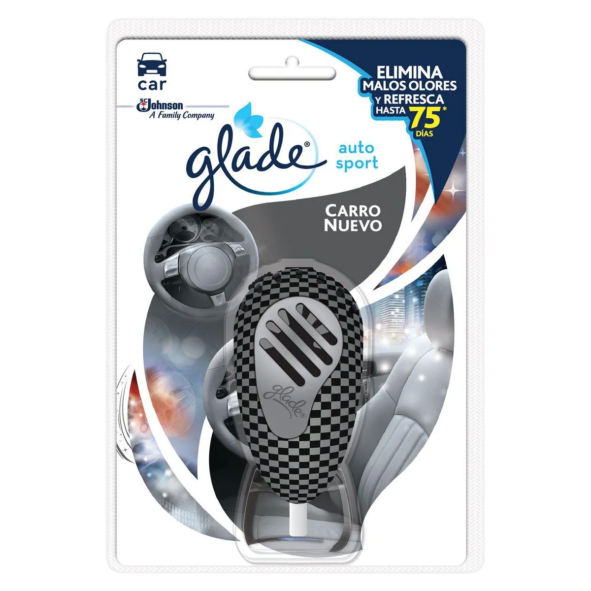 GLADE - Aromatizante Glade Líquido Auto Sport Aroma Carro Nuevo