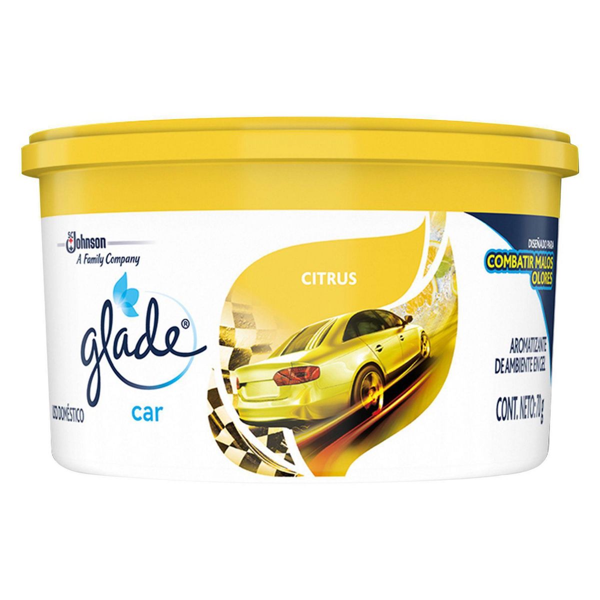 GLADE - Aromatizante Glade Gel Car Aroma Citrus