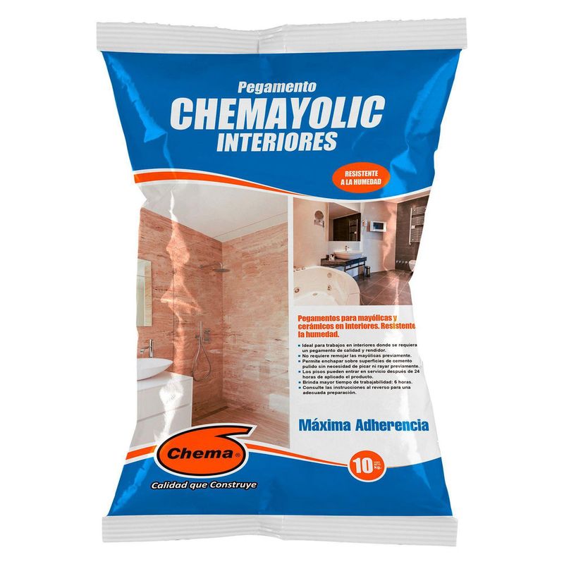 CHEMA - Pegamento para Cerámicas Chema Gris Interiores 10kg