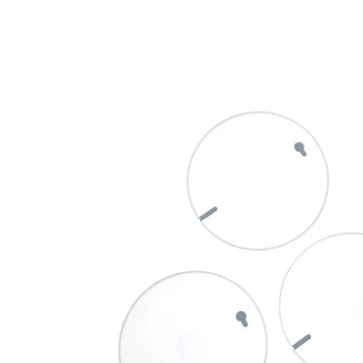 EPEM - Pack x3 Tapa Ciega Redonda PVC Epem