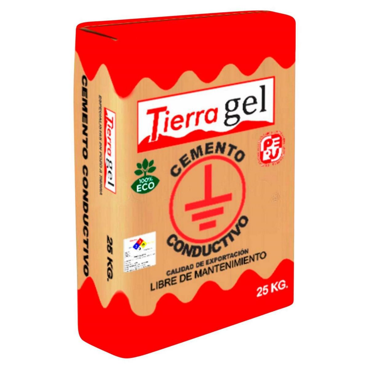 TIERRA GEL - Cemento Conductivo 25Kg.