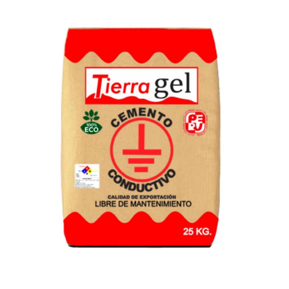 TIERRA GEL - Cemento Conductivo 25Kg.