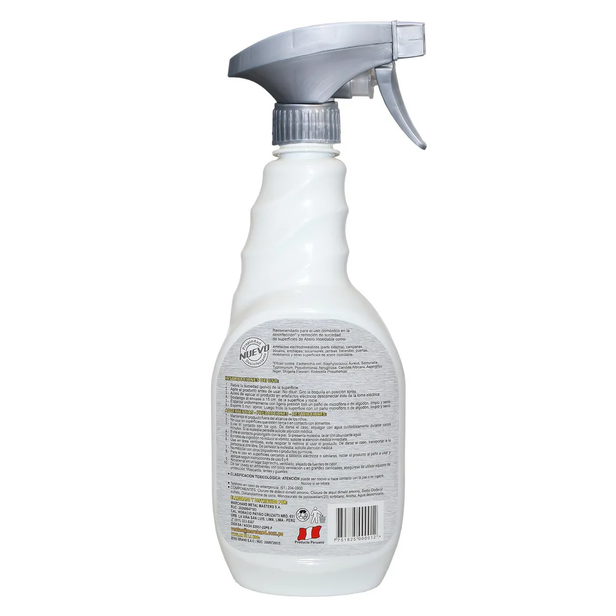 MASTER - Limpiador de Acero Inoxidable 650 ml.