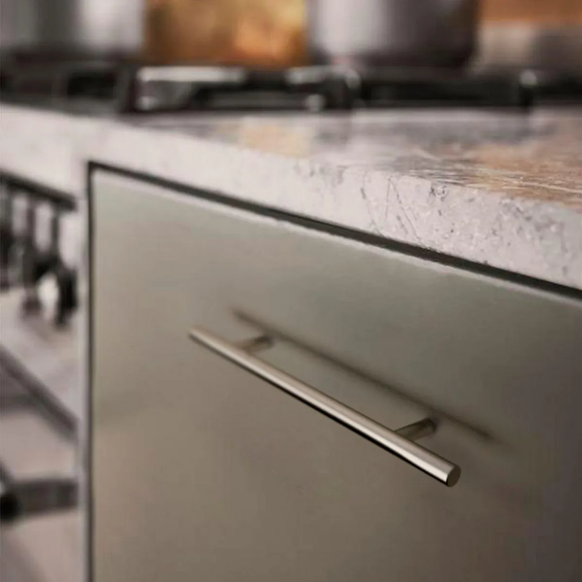 FIXSER - Jalador de Asa Recto Pesado Acero Inoxidable 96 mm