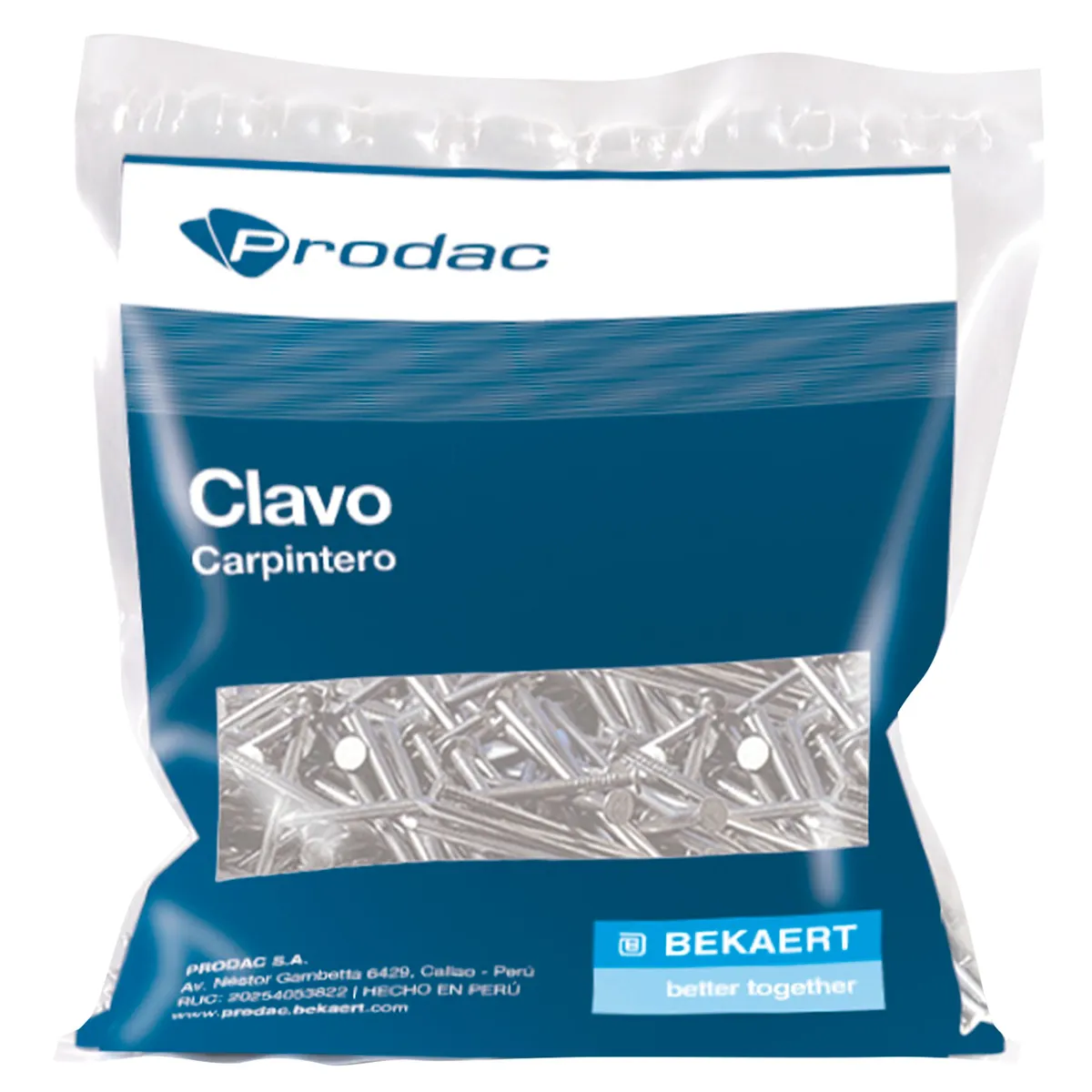 PRODAC - Clavo Carpintero con Cabeza 1” 500 gr.