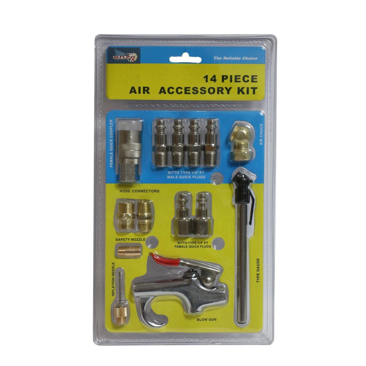 MAJOR - Accesorios Para Neumáticos 14 Piezas Major