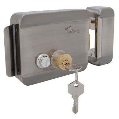 Cerradura Elctrica 12V con Botn Belcom