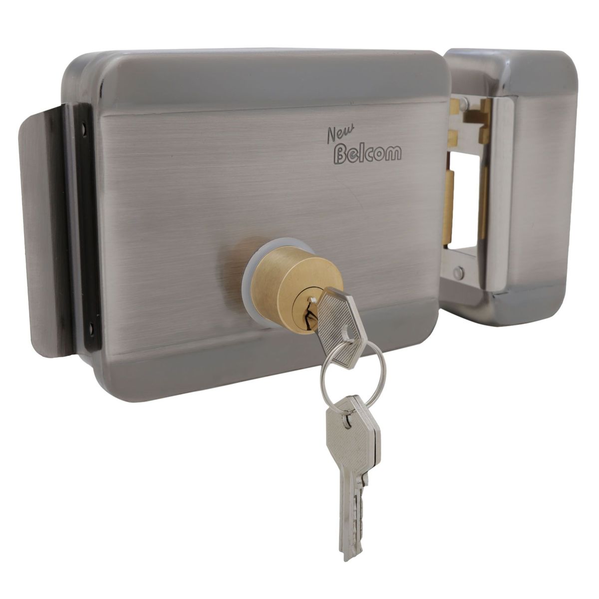 BELCOM - Cerradura Eléctrica 12V sin Botón Belcom