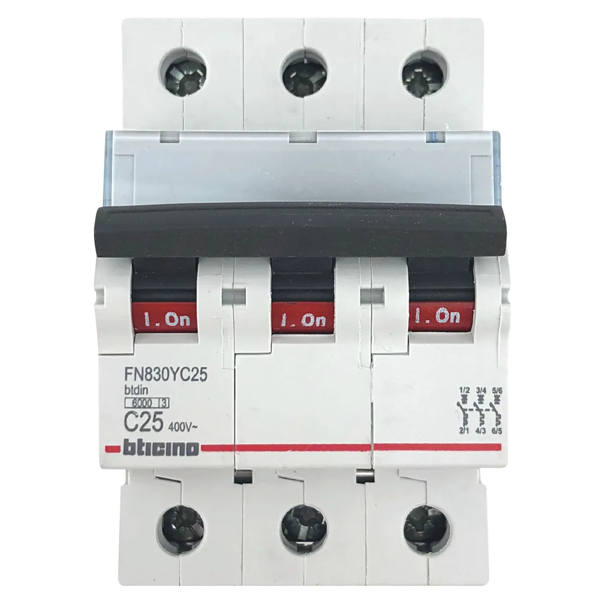 BTICINO - Interruptor Termomagnético 3x25A Bticino
