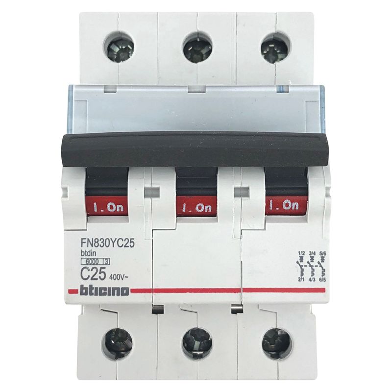 BTICINO - Interruptor Termomagnético 3x25A Bticino