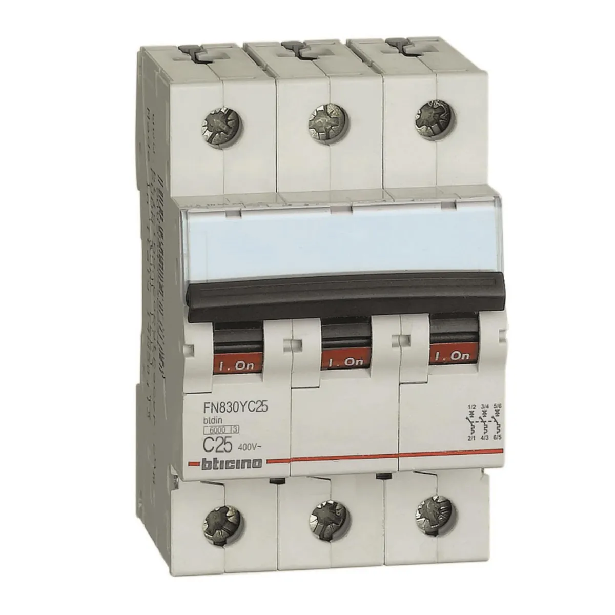 BTICINO - Interruptor Termomagnético 3x25A Bticino