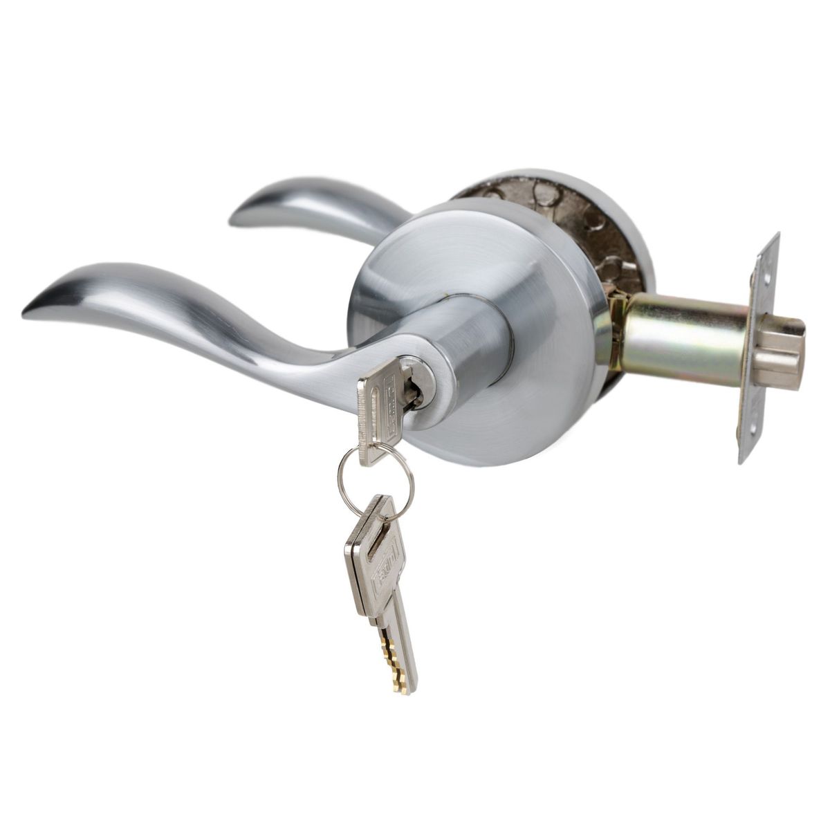 FORTE - Cerradura de Manija Dormitorio Onda Bronce Antiguo