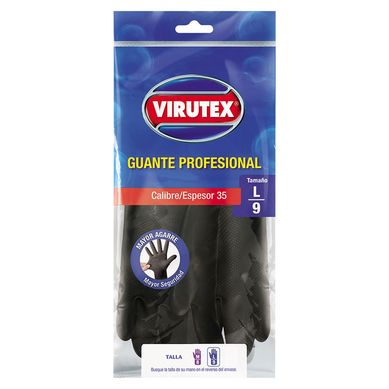 Guante Tradicional Calibre 35 Talla L  - Negro