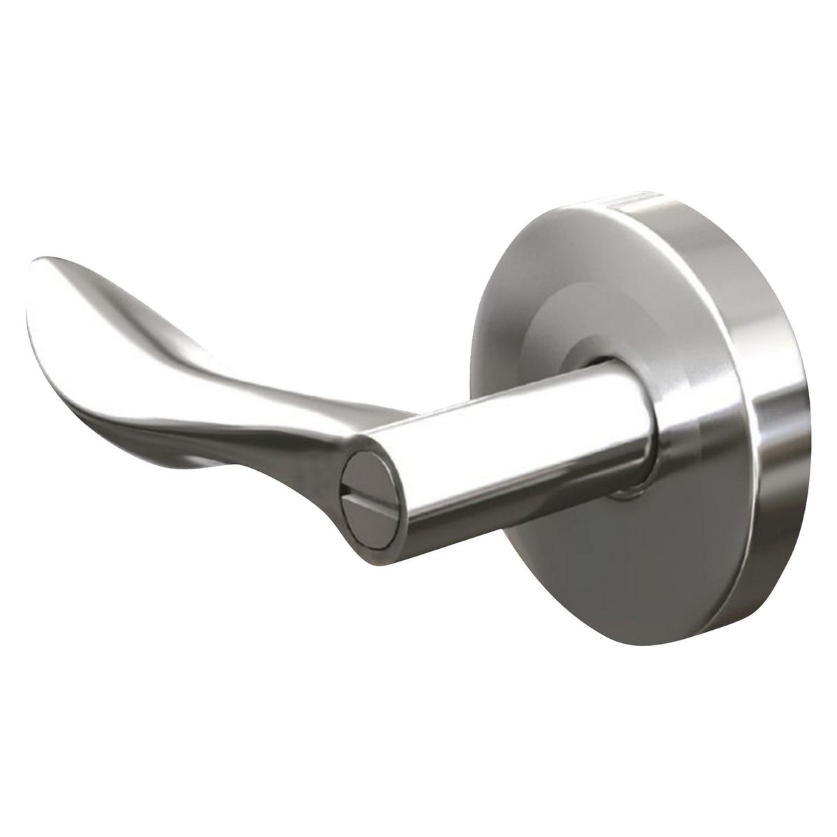 FORTE - Cerradura de Manija Baño Onda Acero Inoxidable