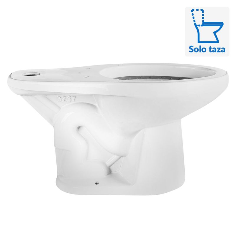 TREBOL - Taza Inodoro Trebol Atlantic Flux Blanca