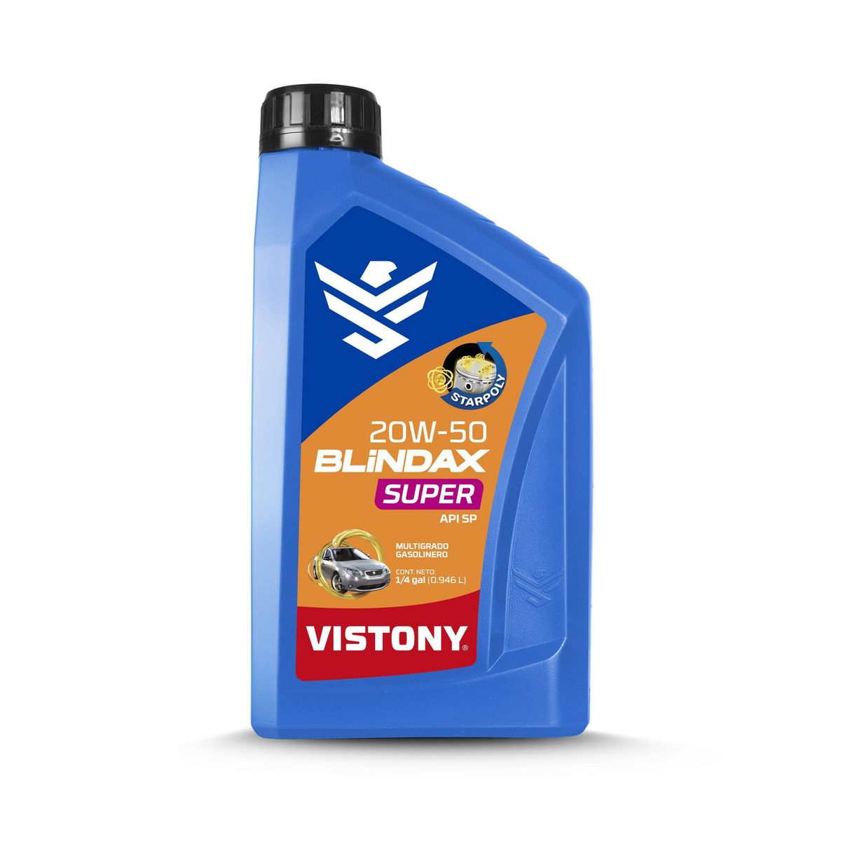 VISTONY - Aceite para Motor Vistony 20w50 Blindax Súper de 1L