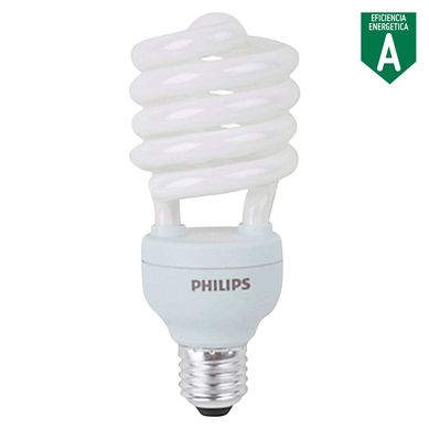 Foco Ahorrador Mini Espiral E27 27W Luz Amarilla