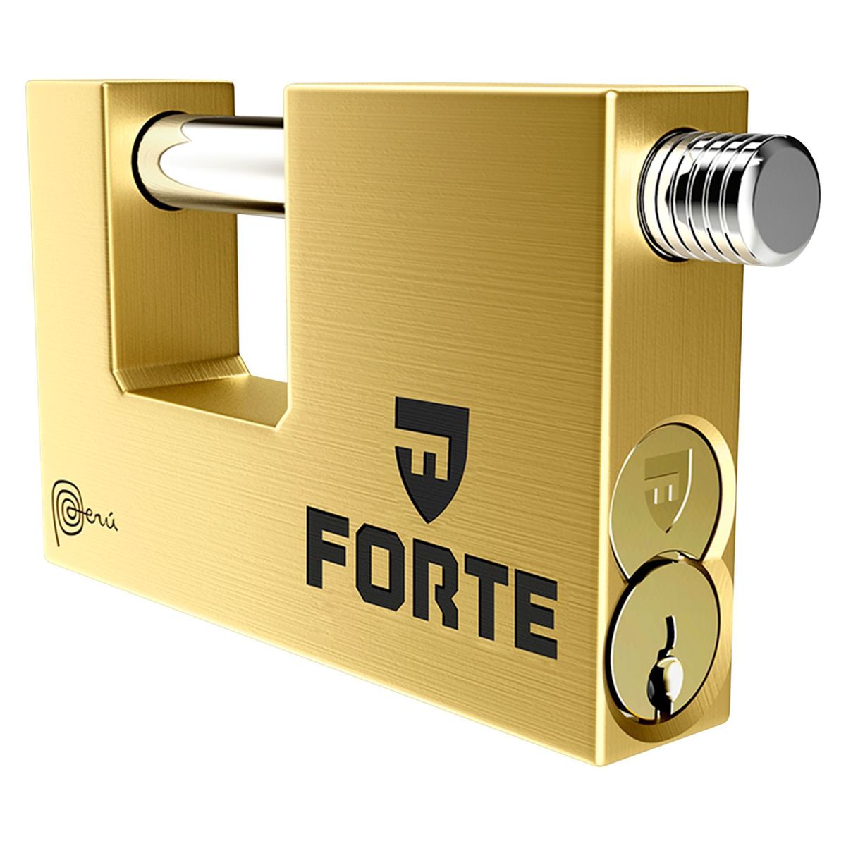 FORTE - Candado Jumbo Anti palanca Forte J-70 mm Dorado