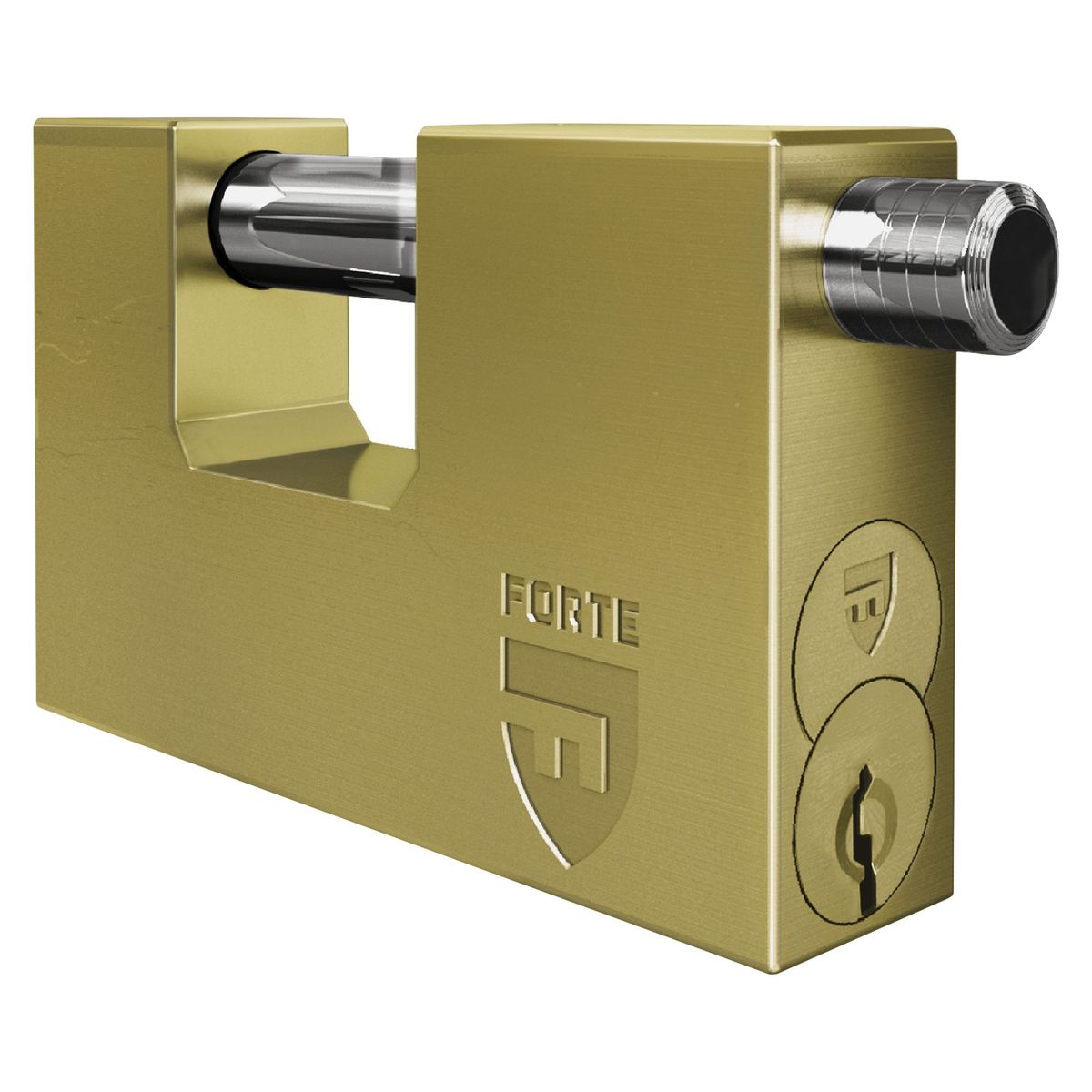 FORTE - Candado Jumbo Anti palanca Forte J-70 mm Dorado
