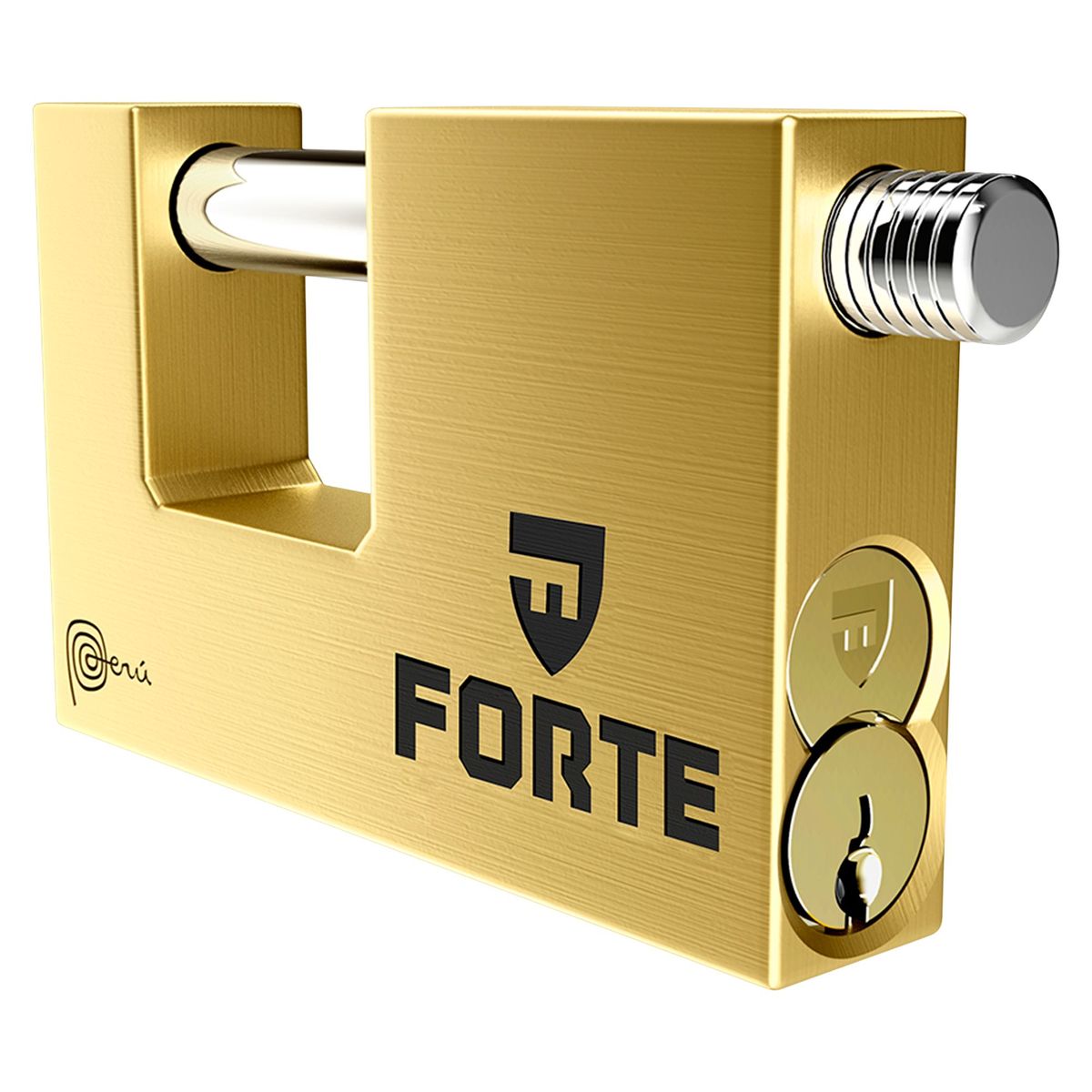 FORTE - Candado Jumbo Anti palanca Forte J-85 mm Dorado