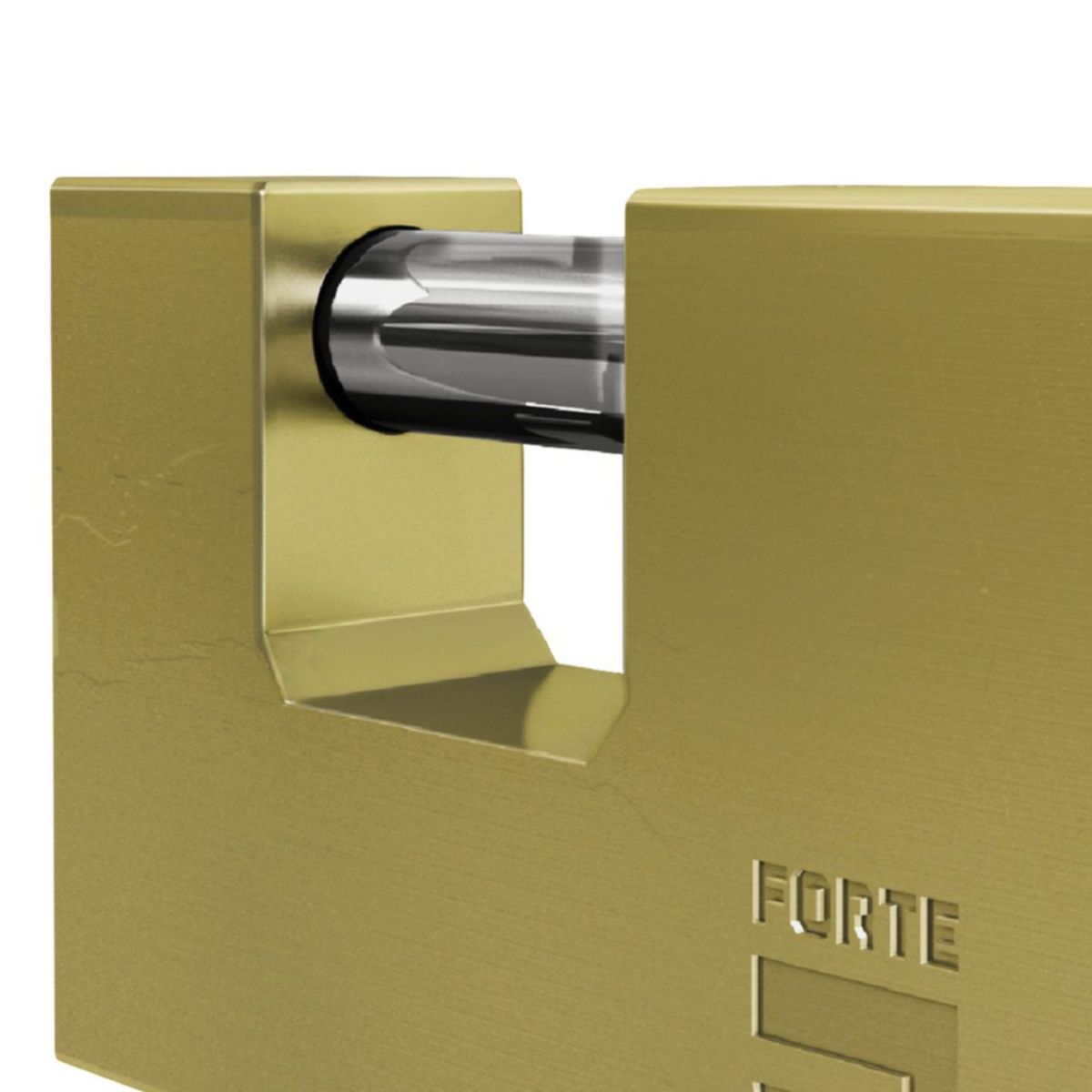 FORTE - Candado Jumbo Anti palanca Forte J-100 mm Dorado